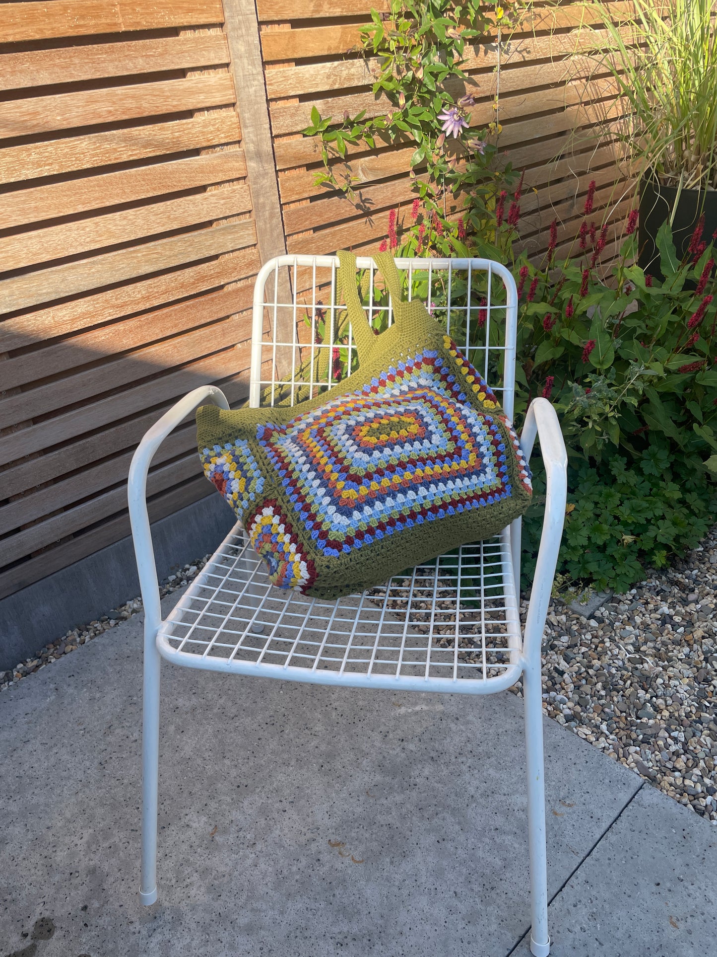 Gehaakte Schoudertas Granny Squares