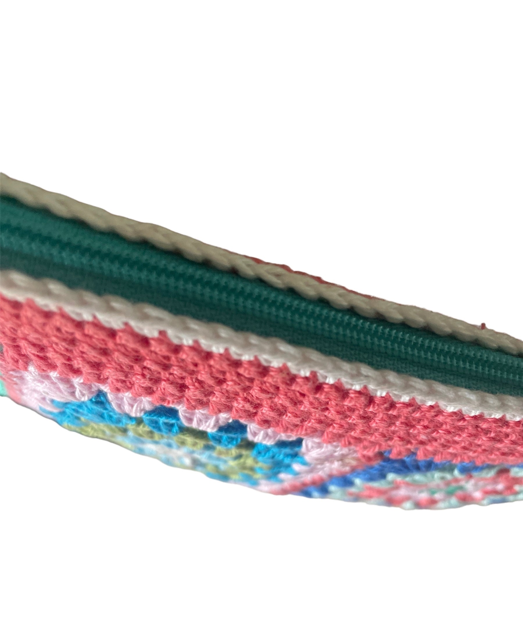 Gehaakt Make-up tasje granny squares koraal