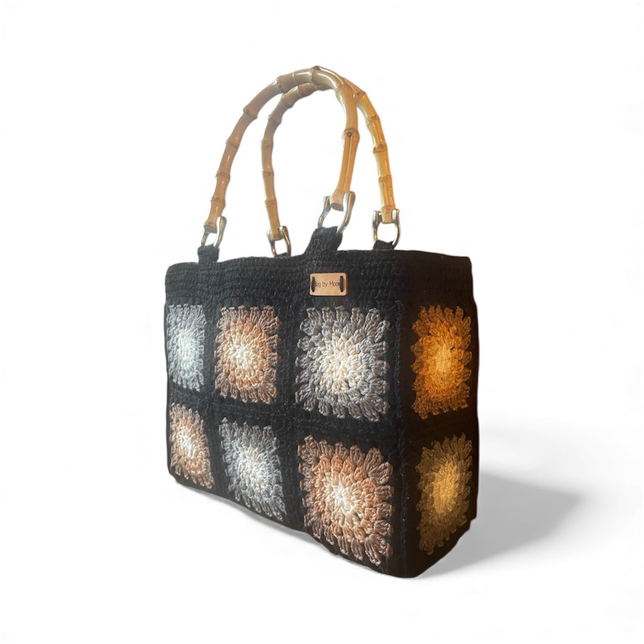 Gehaakte handtas granny squares 