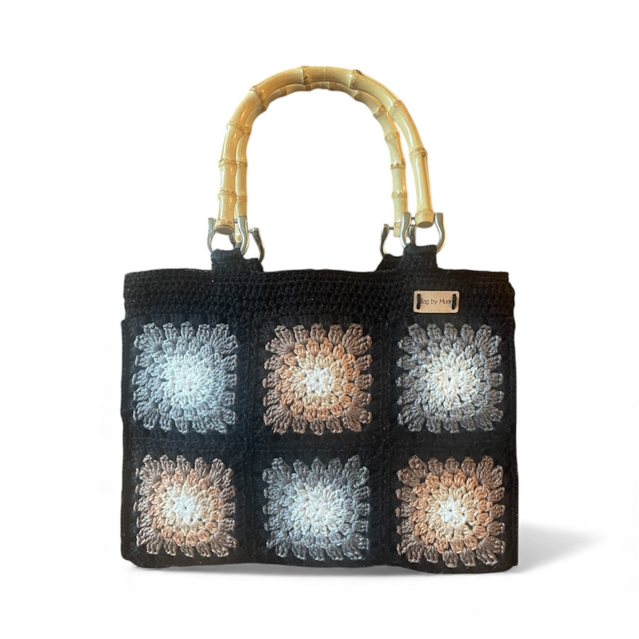 Gehaakte handtas granny squares 