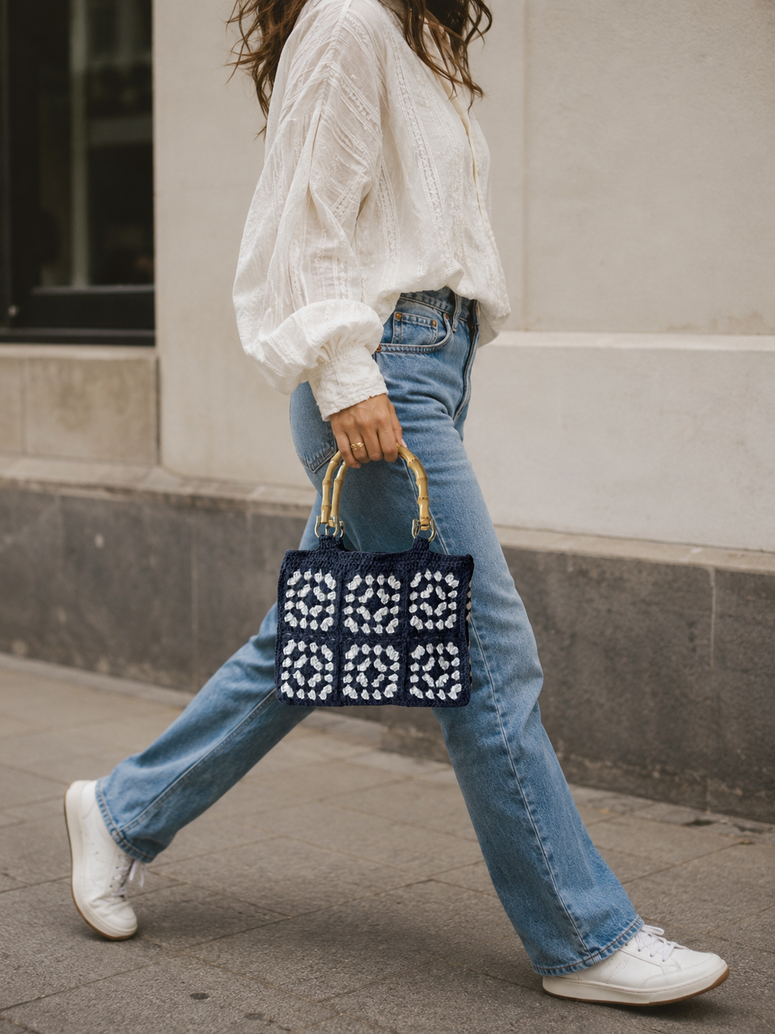 Crochet bag granny squares