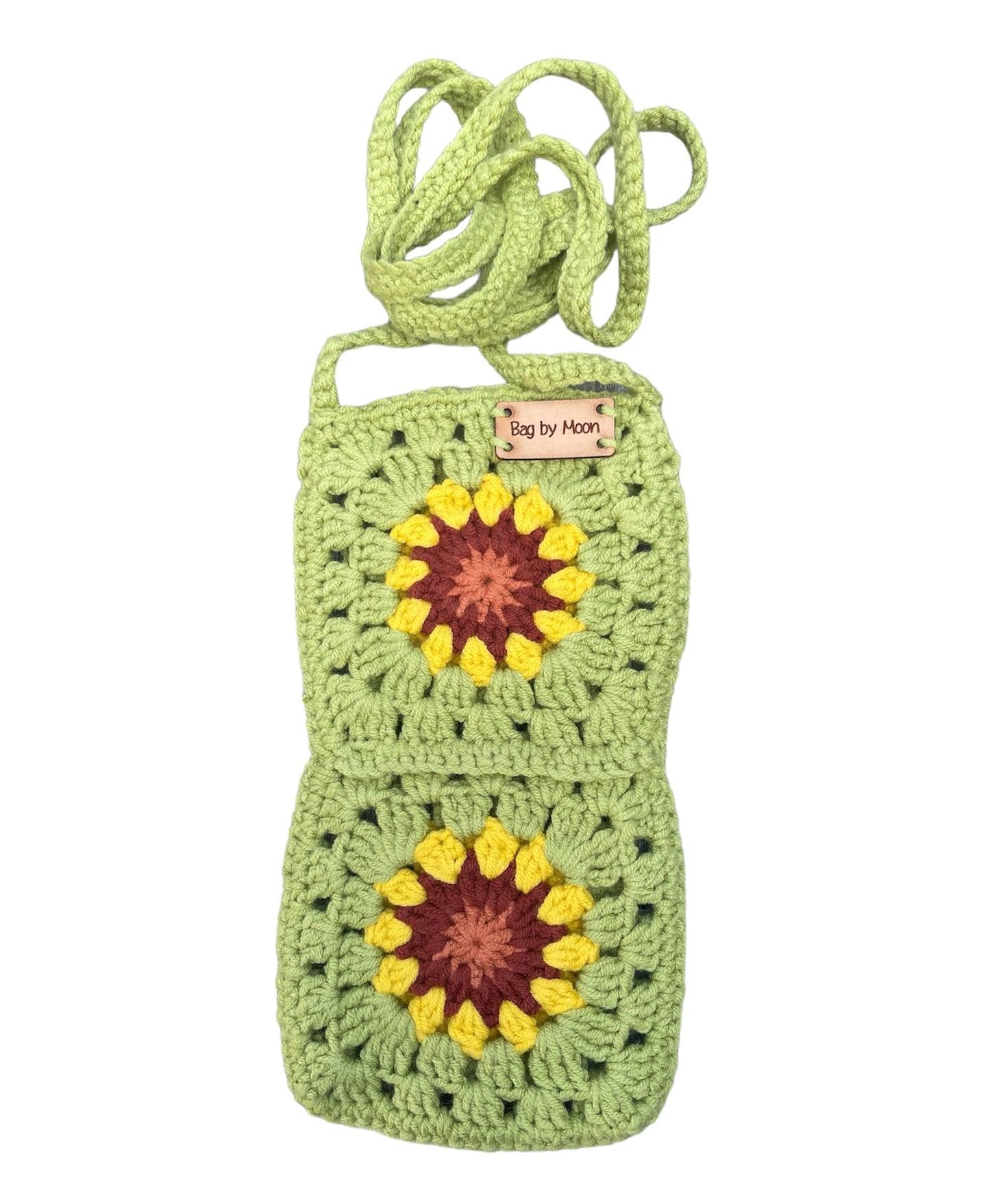 Gehaakt Telefoonhoesje Granny Squares Licht olijf